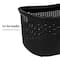 Mind Reader 23" Plastic Wicker Design Laundry Basket